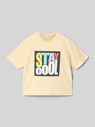 Regular Fit T-Shirt mit Statement-Print von BILLIEBLUSH Beige - 31