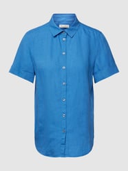 Hemdbluse mit 1/2-Arm von Marc O'Polo Blau - 35
