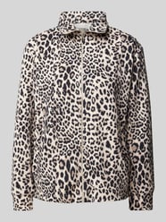 Sweatjacke mit Animal-Print von Christian Berg Woman Beige - 7