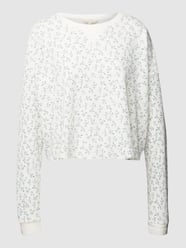 Cropped Longsleeve mit Strukturmuster von REVIEW Blau / Türkis - 10
