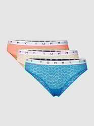 Slip mit floraler Spitze im 3er-Pack von TOMMY HILFIGER Rot - 29