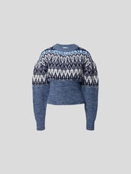 Pullover mit Norweger-Dessin von Paco Rabanne Blau - 7