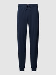 Sweatpants mit Label-Stitching Modell 'Mix&Match' von BOSS Blau - 47