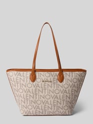 Shopper z wzorem logo i aplikacją z nazwą marki od Valentino Bags - 2