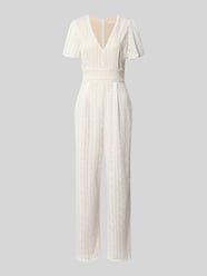 Jumpsuit mit Lochstickerei und rückseitigem Reißverschluss von Apricot - 4