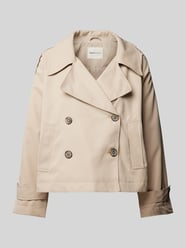 Relaxed Fit Kurzmantel im Trenchcoat Style von Tom Tailor Denim Beige - 2