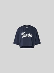 Cropped T-Shirt mit Logo-Print von Lala Berlin - 1