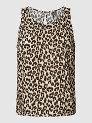 PLUS SIZE Tanktop mit Animal-Print Modell 'EASY' von Vero Moda Curve Beige - 35