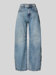 Jeansy o kroju barrel fit z wpuszczanymi kieszeniami od Review - 11