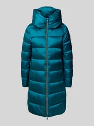 Gewatteerde lange jas met opstaande kraag, model 'LYSA' van SAVE THE DUCK - 23