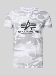 t-shirt z nadrukiem z logo od Alpha Industries - 5