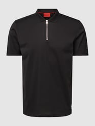 Poloshirt mit Label-Patch Modell 'Dozelot' von HUGO Schwarz - 37