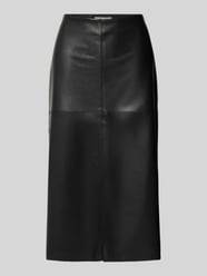 Uitlopende midirok in gladleerlook van s.Oliver RED LABEL - 34