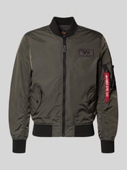 Kurtka bomberka w kroju regular fit z naszywką z logo od Alpha Industries - 23