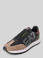 Sneaker mit Label-Print von EA7 Emporio Armani Schwarz - 30