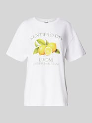 T-shirt o kroju comfort fit z czystej bawełny model ‘THEA’ od Pieces - 14