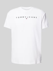 T-shirt z wyhaftowanym logo od Tommy Jeans - 36