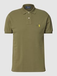 Slim Fit Poloshirt mit Label-Stitching von Polo Ralph Lauren Grün - 18
