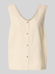 Relaxed Fit Weste aus Leinen-Viskose-Mix Modell "Ina" von Soyaconcept Beige - 13