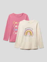 Longsleeve mit Motiv-Print im 2er-Pack von Name It Weiß - 40