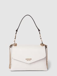 Umhängetasche mit Label-Print Modell 'GALERIA' von Guess Beige - 16