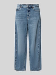 Jeansy Curved Barrel z mieszanka bawełny model 'Meni moon' od OPUS PANTS - 35