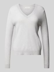 Gebreide pullover met ribboorden van Christian Berg Woman Grijs / zwart - 5