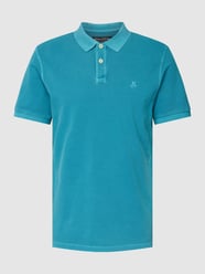 Poloshirt mit kurzer Knopfleiste von Marc O'Polo Türkis - 9