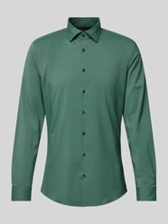 Super slim fit zakelijk overhemd met kentkraag van Jake*s Groen - 31