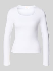Bluzka z długim rękawem w Efekt prążkowania z Detal z logo od Levi's® - 8