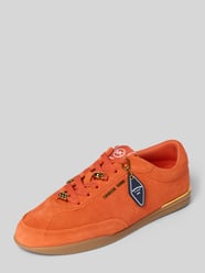 Sneakersy ze skóry z ozdobnymi perełkami model 'NOLAN LACE UP' od MICHAEL Michael Kors - 2