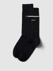 Socken mit Label-Detail im 2er-Pack von BOSS Schwarz - 19