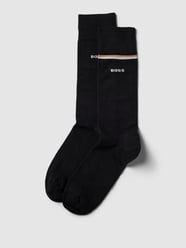 Socken mit Label-Detail im 2er-Pack von BOSS Schwarz - 40