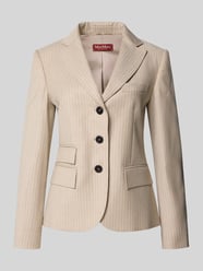 Regular fit blazer van scheerwolmix model 'PANINO' van Max Mara Studio Beige - 27