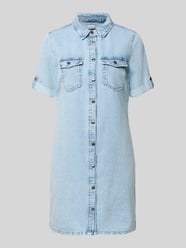 Taliowana sukienka dżinsowa z mieszanki bawełny od VERO MODA - 26