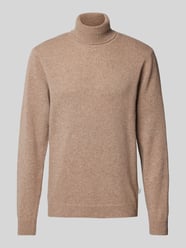 Rollkragenpullover mit Label-Detail Modell 'Karl' von Casual Friday Braun - 15