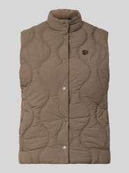 Bodywarmer met opstaande kraag en labelstitching van Superdry - 6