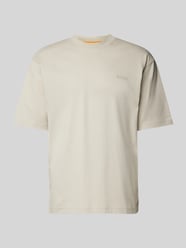 Relaxed Fit T-Shirt mit Label-Print von BOSS Orange Beige - 46