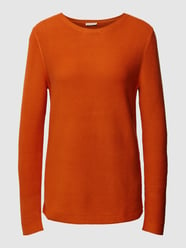 Strickpullover mit Strukturmuster von Tom Tailor Orange - 17