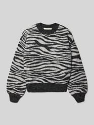 Strickpullover mit Rundhalsausschnitt und Label-Detail von Garcia - 30