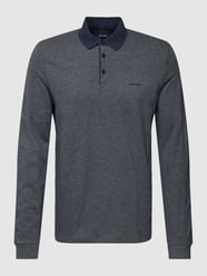 Slim Fit Poloshirt mit Strukturmuster von Pierre Cardin Grau / Schwarz - 9