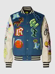 Bomberjacke mit Patches Modell 'VARSITY OVERLOAD' von MARKET Blau / Türkis - 8