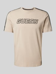 T-Shirt mit Label-Schriftzug Modell 'ARLO' von Guess Activewear Beige - 10