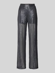 Loose fit mesh broek met pailletten, model 'SAFINA' van Vero Moda - 16