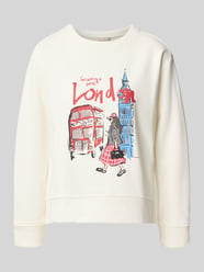 Sweatshirt mit Motiv-Print und Rundhalsausschnitt von Milano Italy - 1