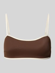 Góra od bikini z kontrastową lamówką model 'FIA SOLID' od Neo Noir - 36