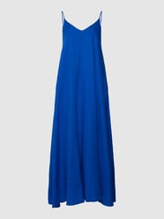 Midikleid aus Leinen mit V-Ausschnitt von Tommy Hilfiger Blau - 7