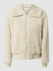 Cropped Jacke aus Teddyfell  von NA-KD Beige - 48
