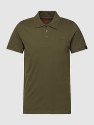 Koszulka polo z wyhaftowanym logo model ‘X-Fit’ od Alpha Industries Zielony - 13