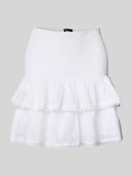 Spódnica mini z marszczonymi detalami i efektem stopniowania od Gina Tricot - 25